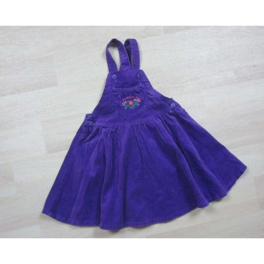 OSH KOSH B'GOSH Vestbak Toddler Vintage Made USA‎ Cotton Overalls Size 4T Romper